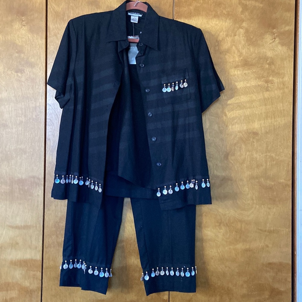 NWT Leslie Fay XL 3 piece pant set
